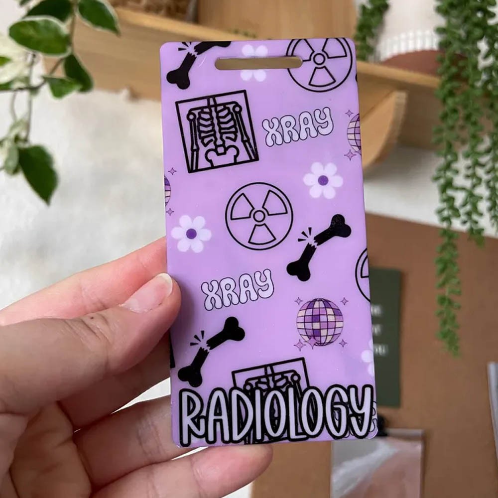 Xray Badge Buddy Gift for X-Ray Technologist Badge Holder Radiology Department Rad Tech Week Appreciation Xray Student Badge Buddy