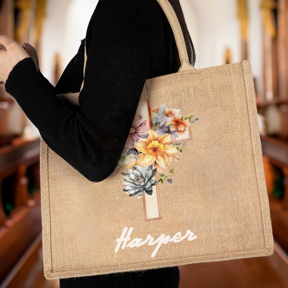 birthflower Jute bag