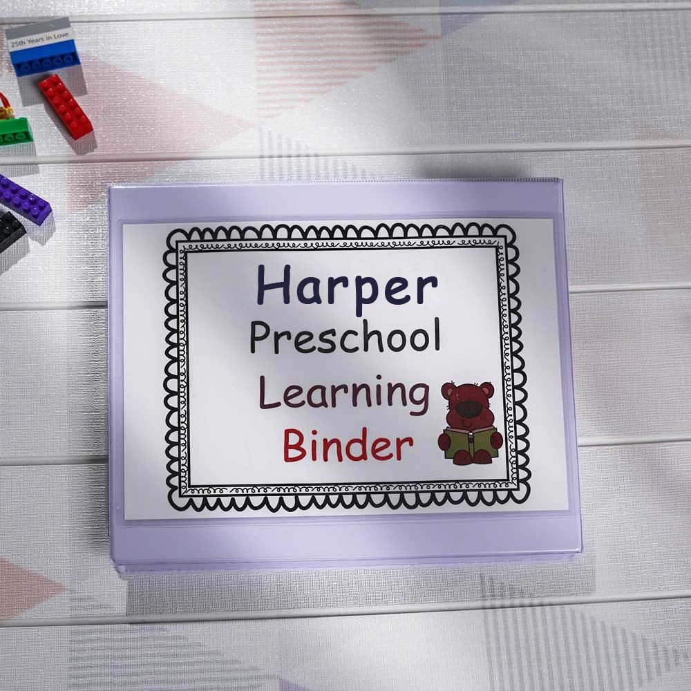 Personalized Preschool Learning Binder