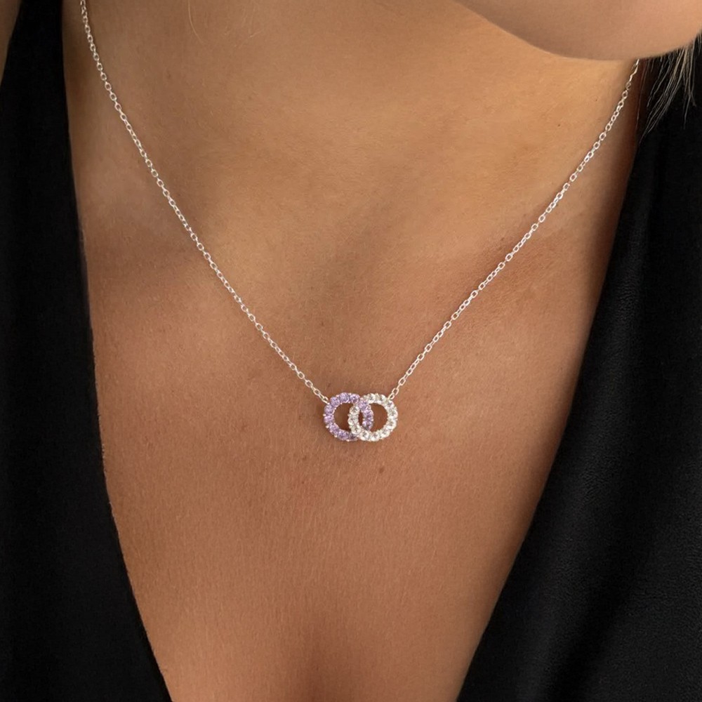 Personalized Infinity Birthstone Necklace