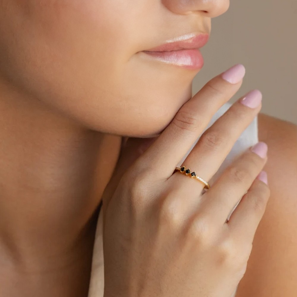 Dainty Geometric Ring