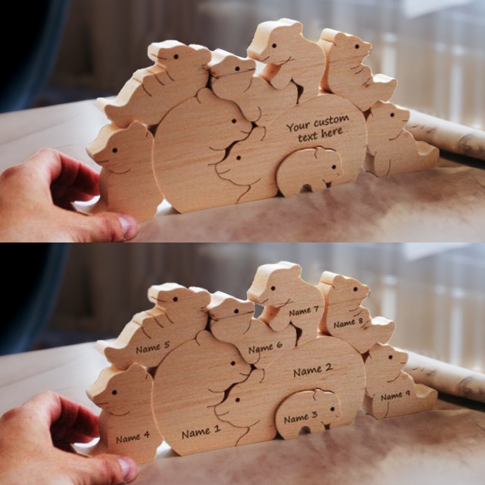 Panneau puzzle en bois