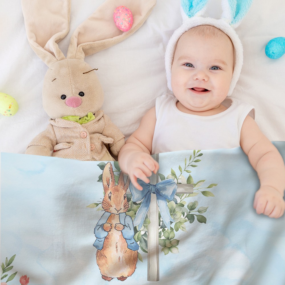 Customized Name Easter Blanket