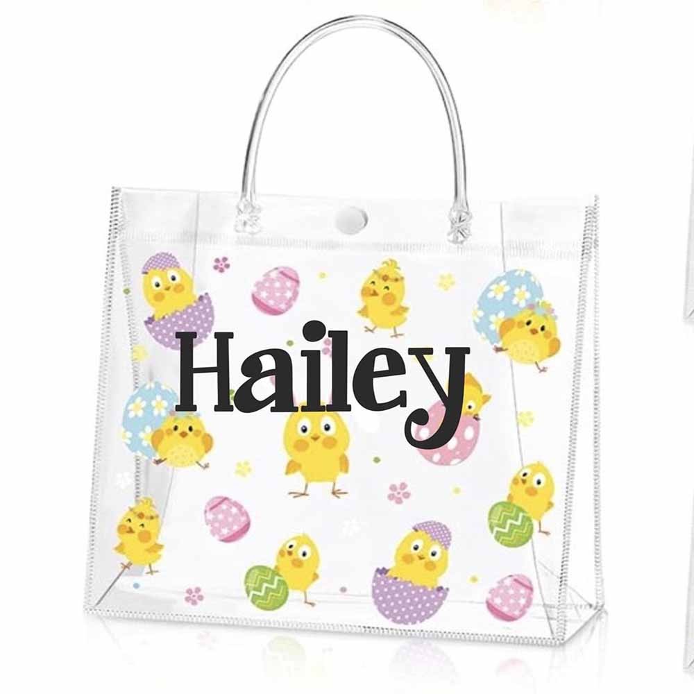 Personalized Easter Favor Bag, Easter Gift Bags, Easter Favor Bags, Easter Party Favor, Eggs and Chicks Bag