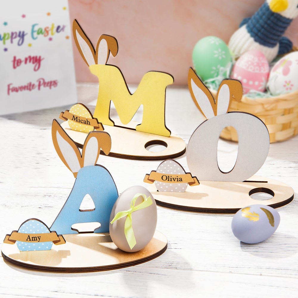 Personalized Easter Egg Letter Holder Chocolate Egg Holder