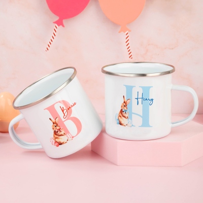 Personalized Easter Bunny Ceramics Mug