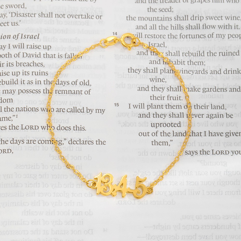 Scripture Number Bracelet