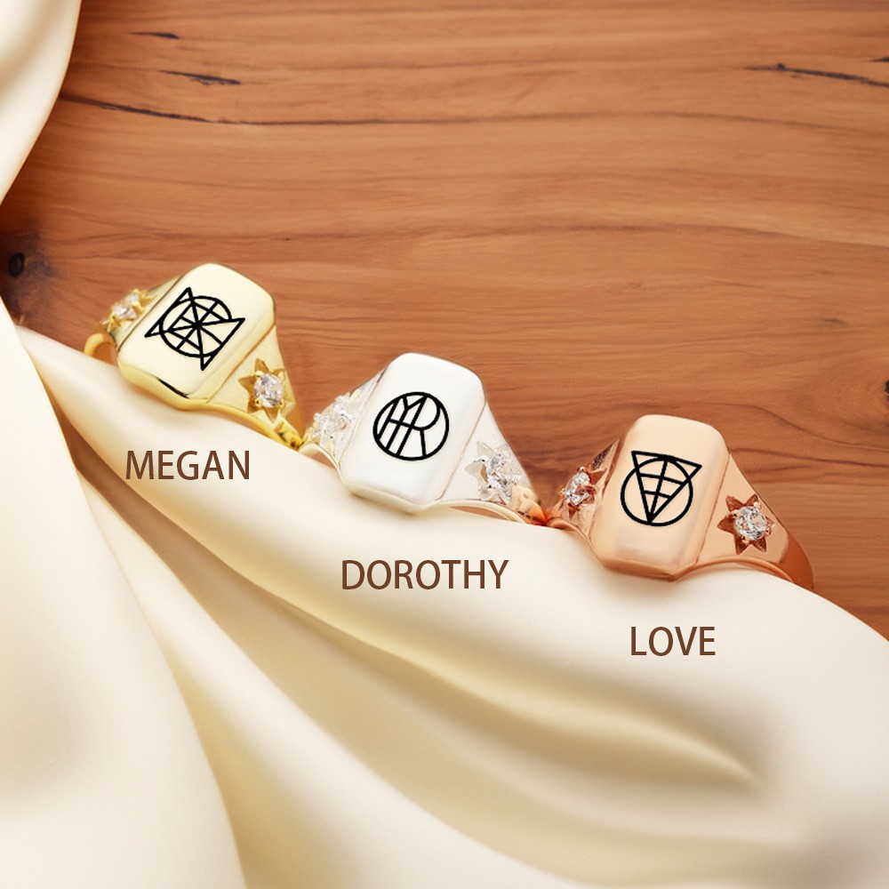 monogram ring