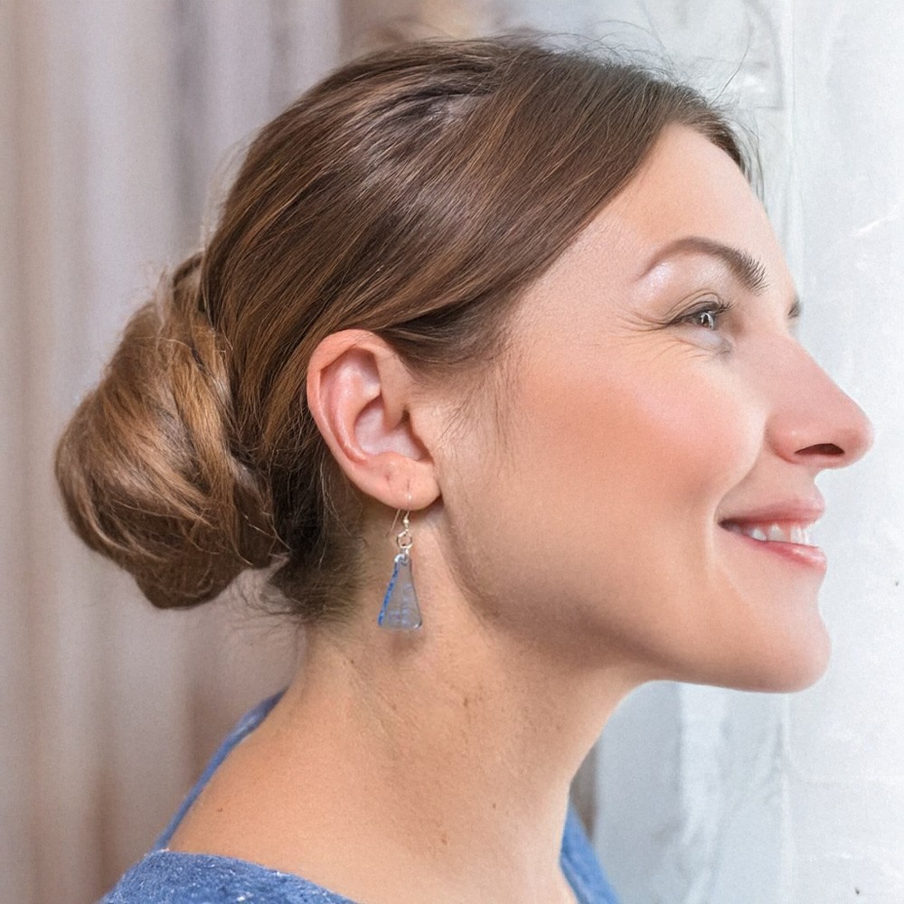 Flask Earrings with Matching Necklace