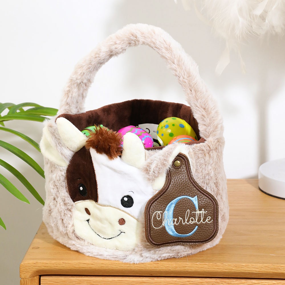 adorable plush basket