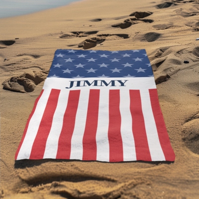 Beach towel with name