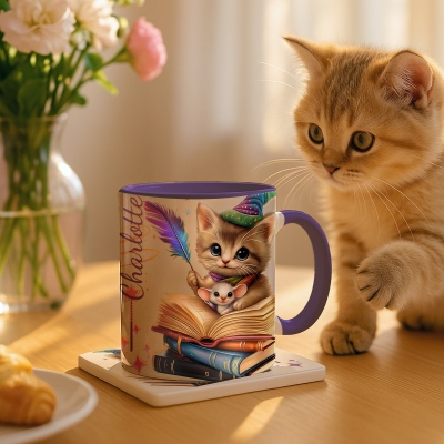 mug with color inside