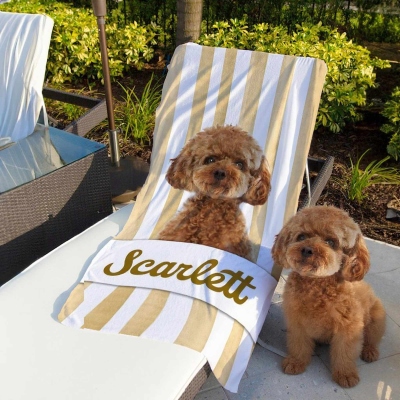 girl beach towel