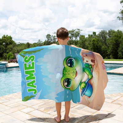 Beach towel with name