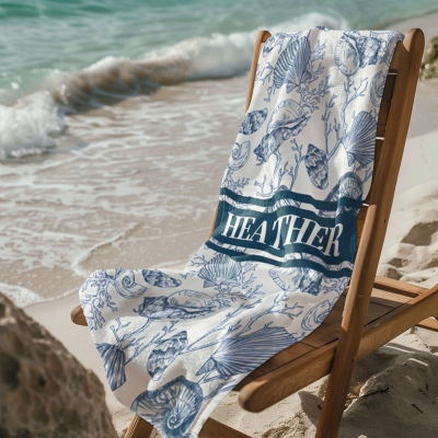Beach towel with name