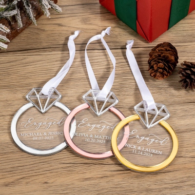 First Christmas Engaged Ornament