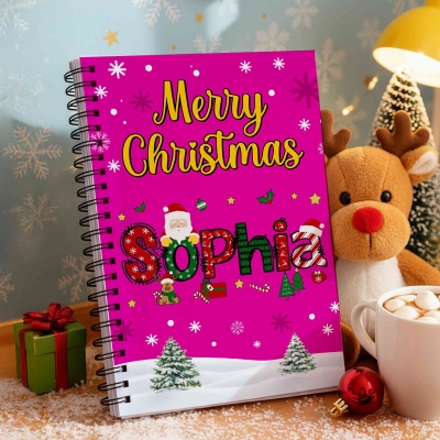 A5 notebook with name