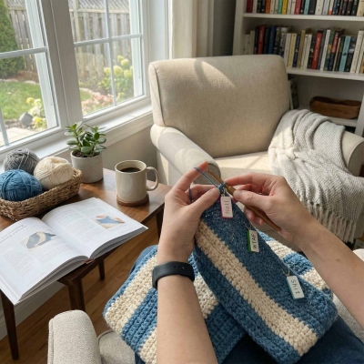 Personalized Things I Say While Knitting Charm(Set of 8pcs), Stress-Relieving Favors, Birthday/Anniversary Gift for Her/Crocheters/Knitting Lovers