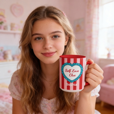 mug with color inside