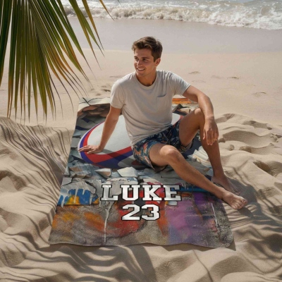 Mehrfarbiges Strandtuch