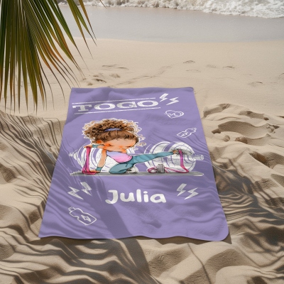 Serviette de plage personnalisée