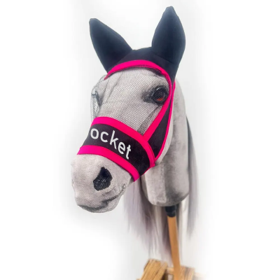 Cute Fly Mask for Hobby Horse – Colorful Earmuffs with Ear Bones, Perfect Horse Lover Gift for Hobby Horse Fans