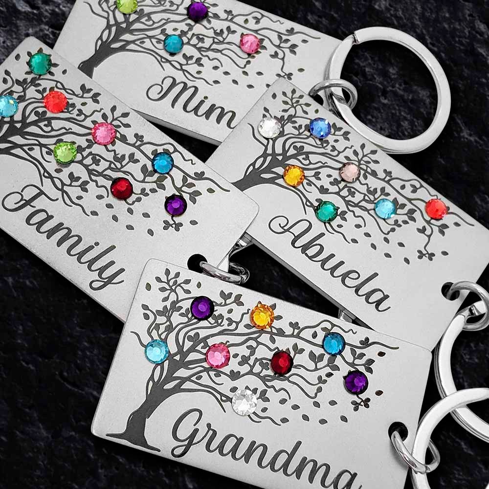 custom-birthstones-family-tree-keychain-stainless-steel-sterling