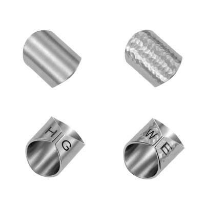 Custom 3cm Wide Statement Ring with round edges cuff