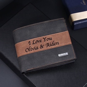Engraved wallet