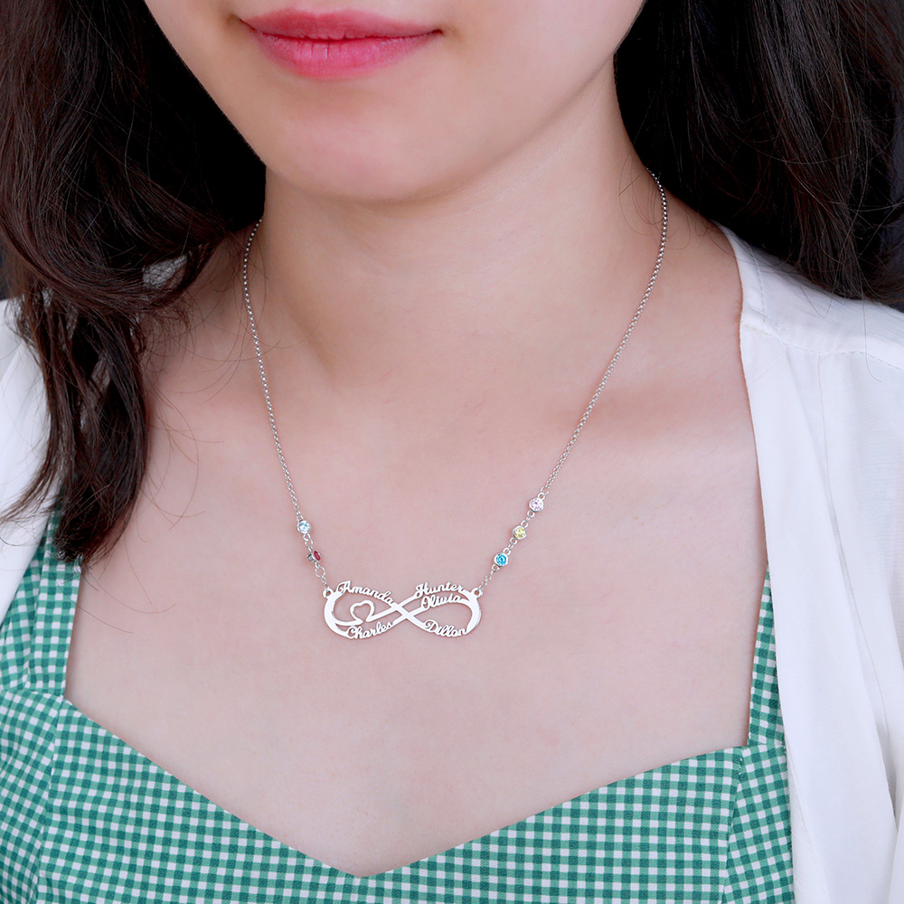 Collier 'Nièce' En Argent 925 Avec Pierre De Lune - Longueur Réglable 38-43 Cm, Fermoir Mousqueton - Cadeau Personnalisé Avec Coffret Dédicace - Pour Noël, Anniversaire