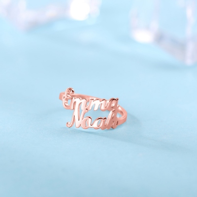 personalized name ring 	