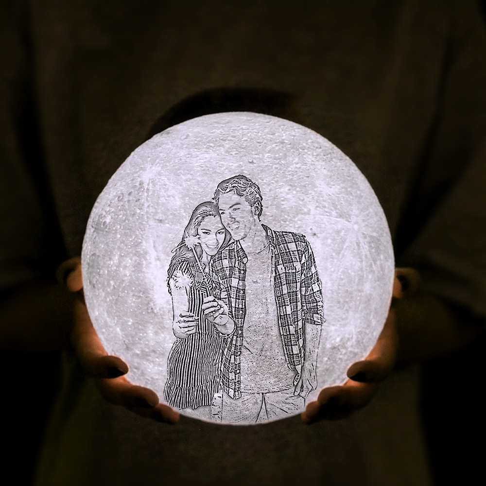 photo in moon lamp