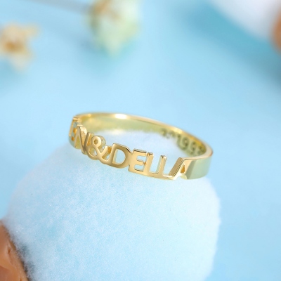 stackable name rings	
