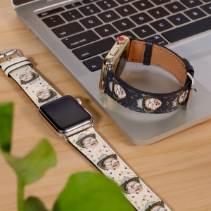 Personalized Photo Leather Watch Band for Apple Watch