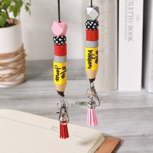 Personalized Cute Pencil Lanyard