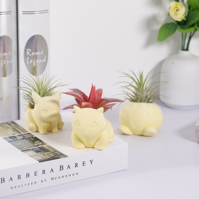 Concrete Cartoon Succulent Planter Pikachu/Bulbasaur/Oddish