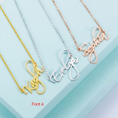 Personalized Name Necklace Multi-Font Styles