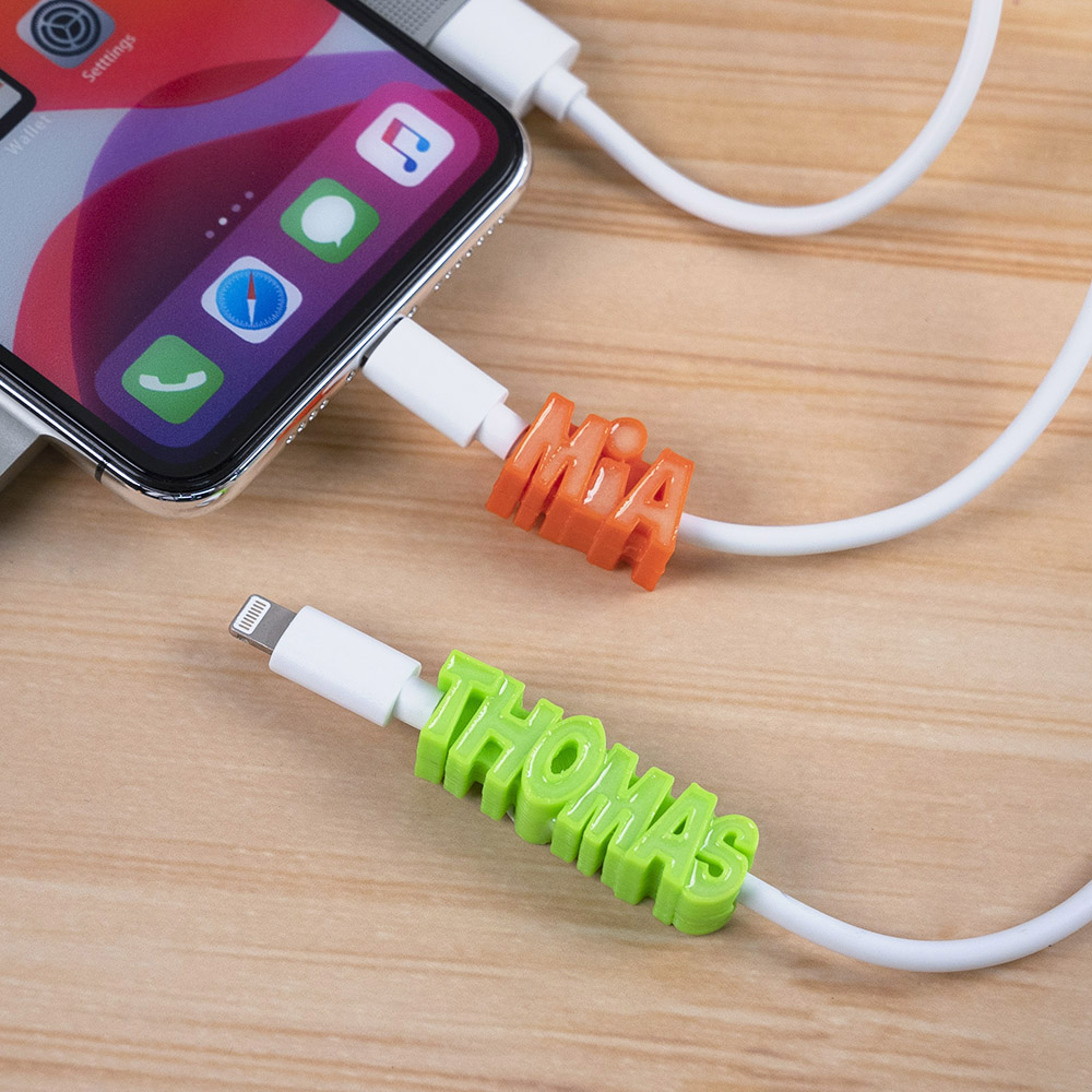3D Print Personalized Glow Name USB Cable