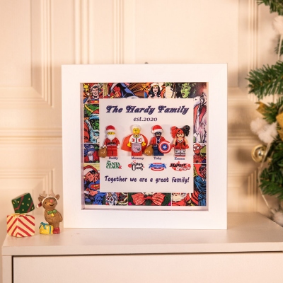 Christmas Superhero Custom Frame