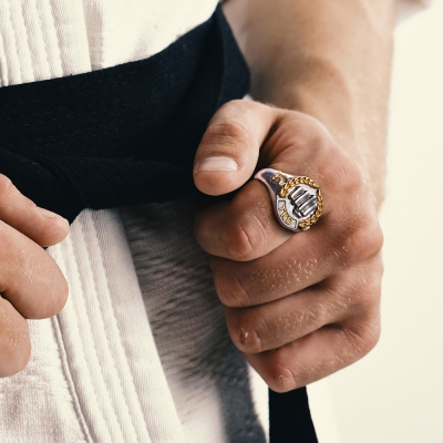 Personalized Martial Arts Championship Ring