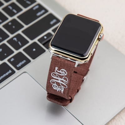 Personalized Embroidery Monogram Watch Band