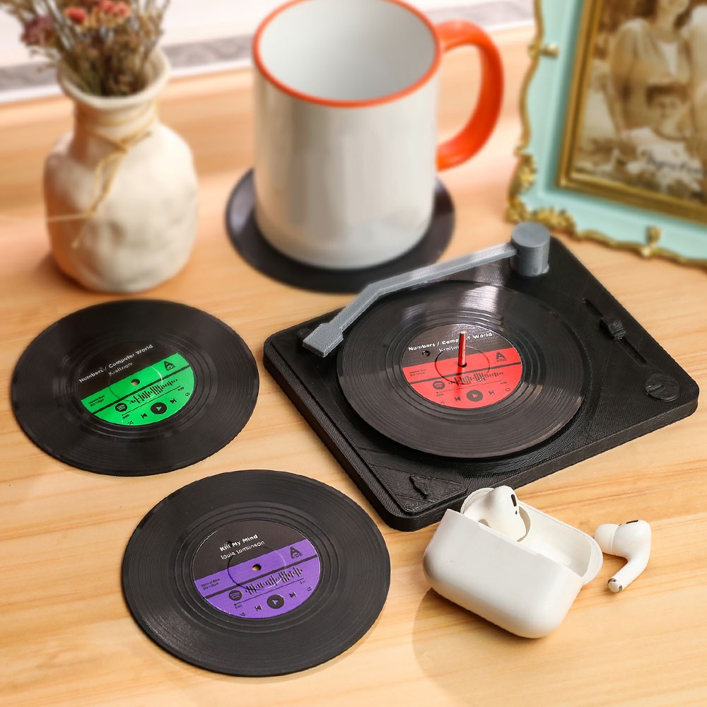 Personalized Song Coasters