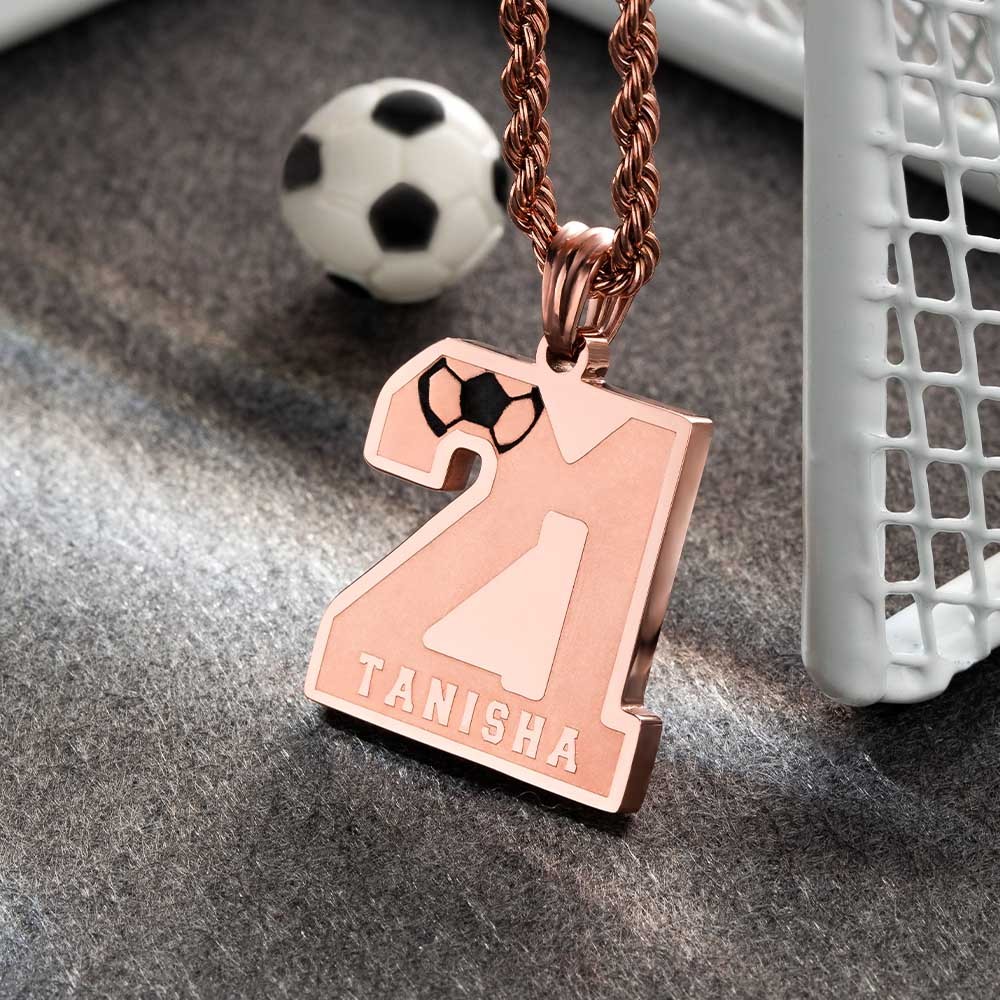 soccer necklace