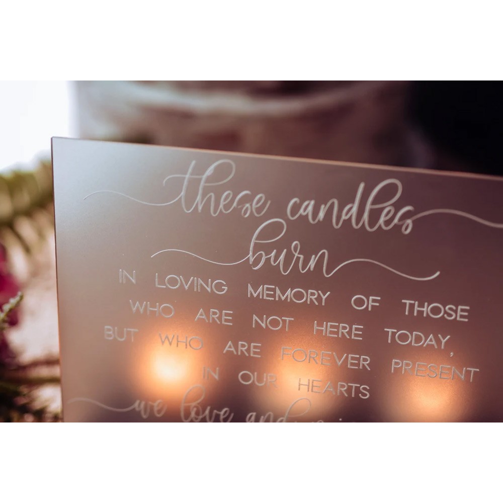 Custom In Loving Memory Wedding Sign