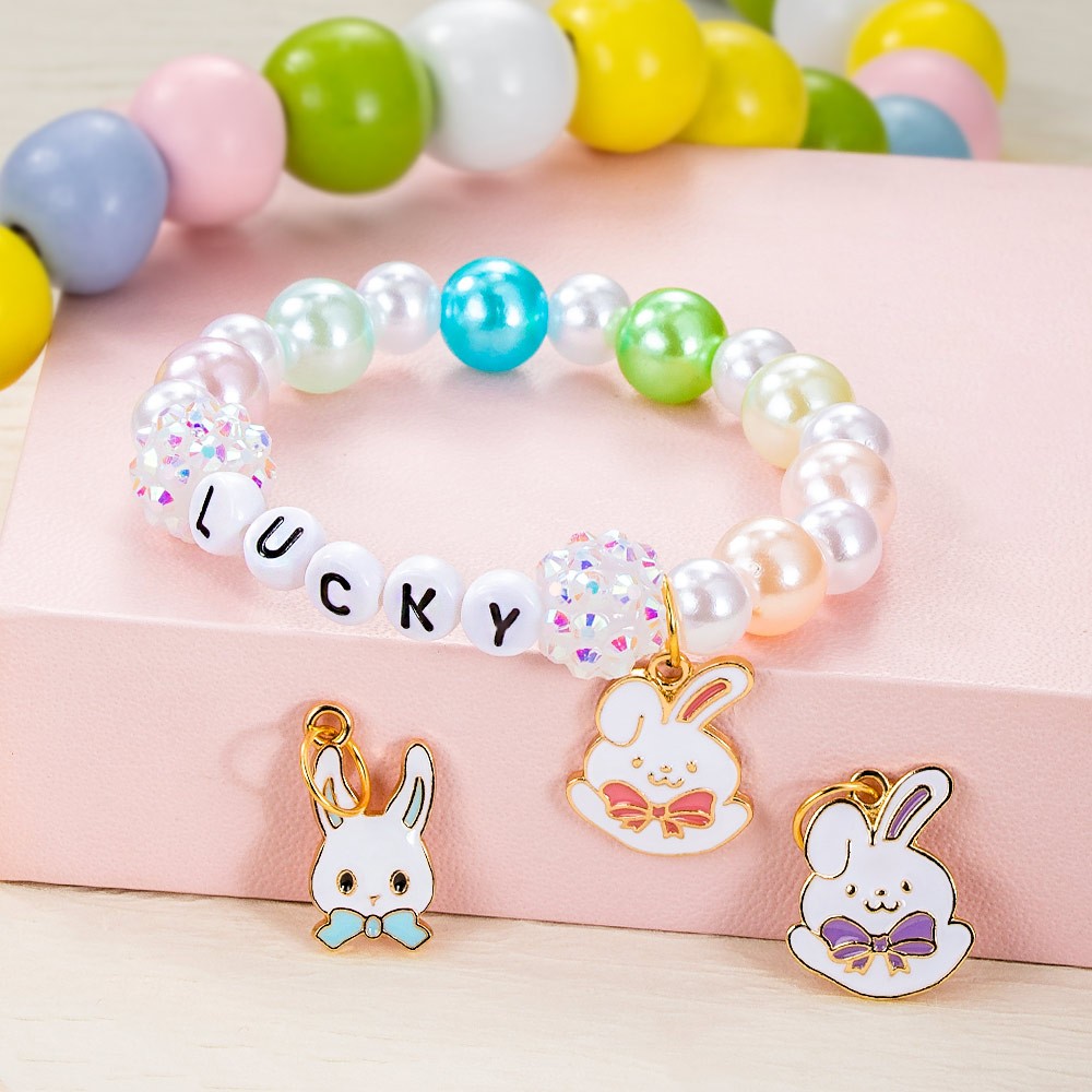 rabbit name bracelet