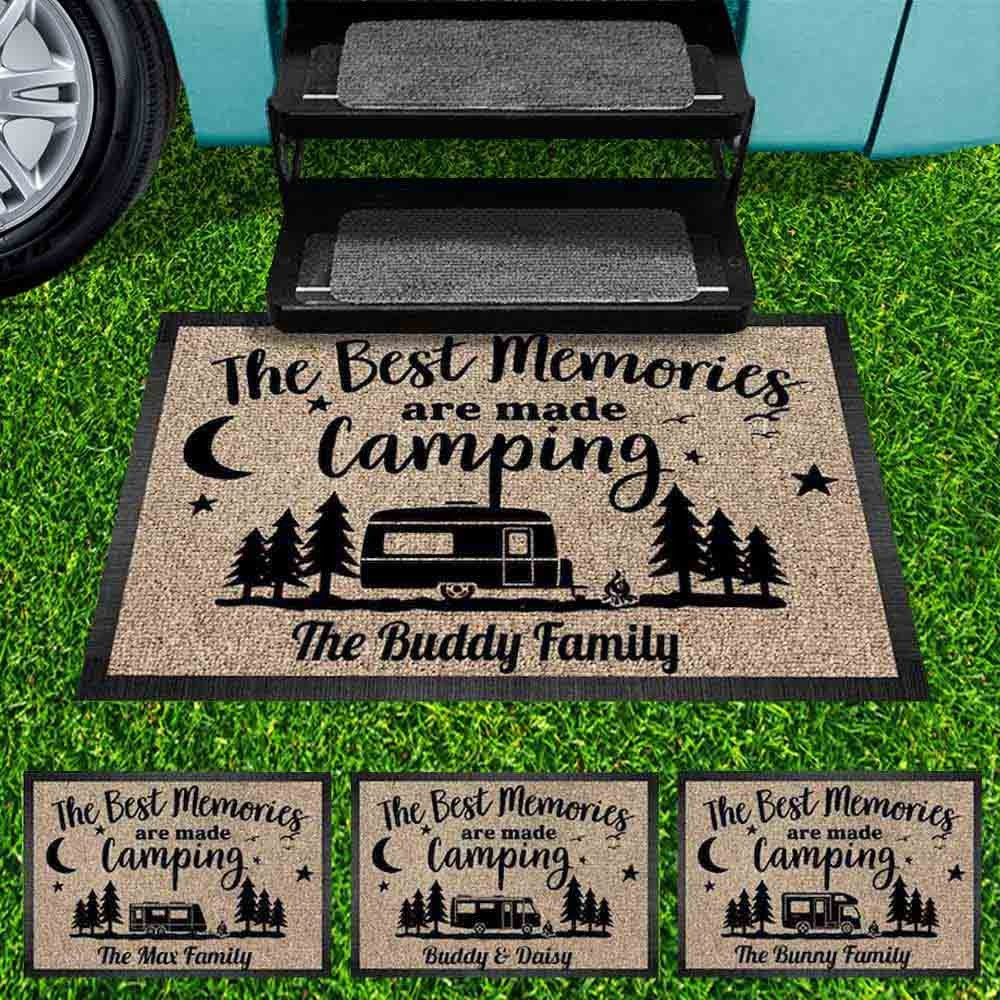 personalized camper doormat