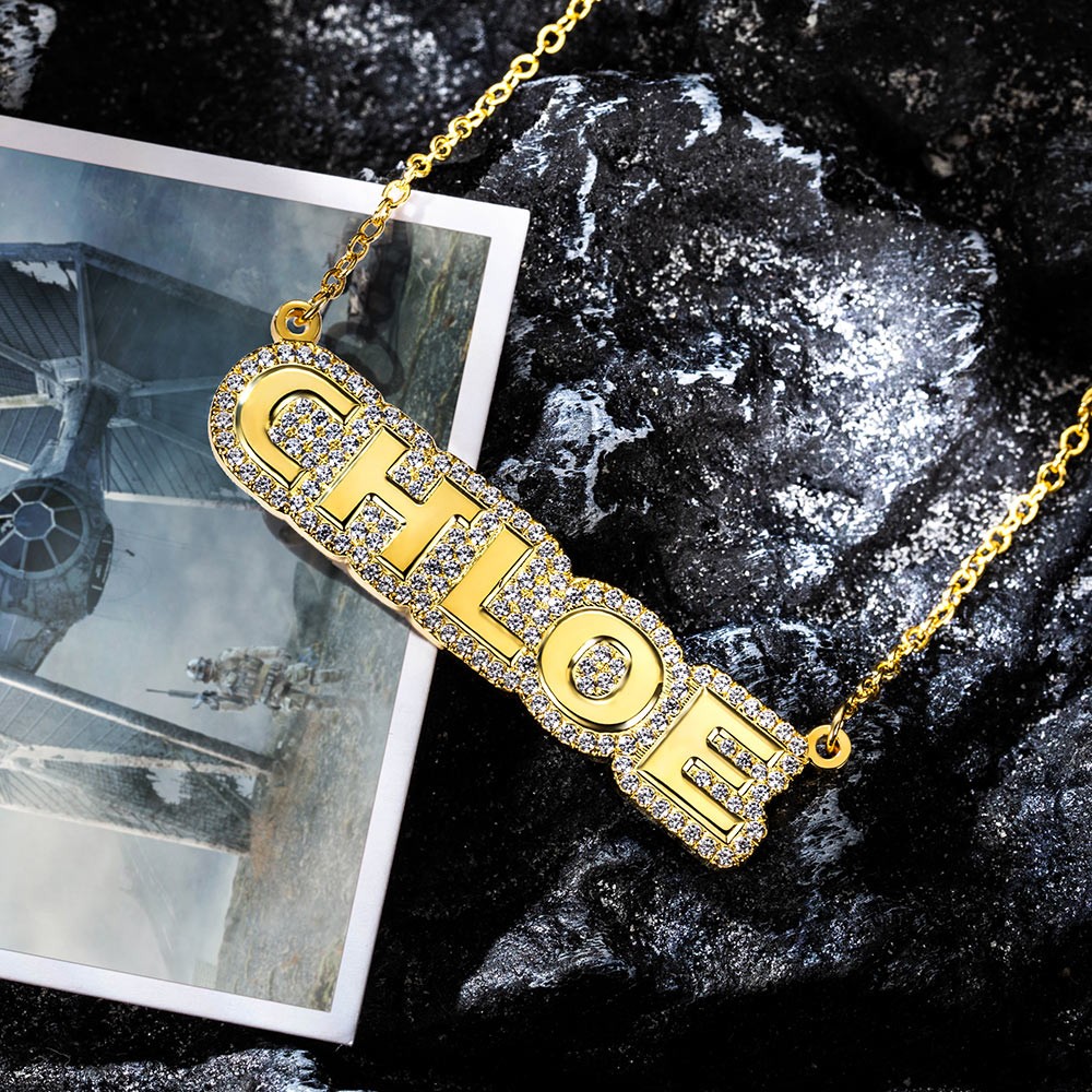 name plated necklace