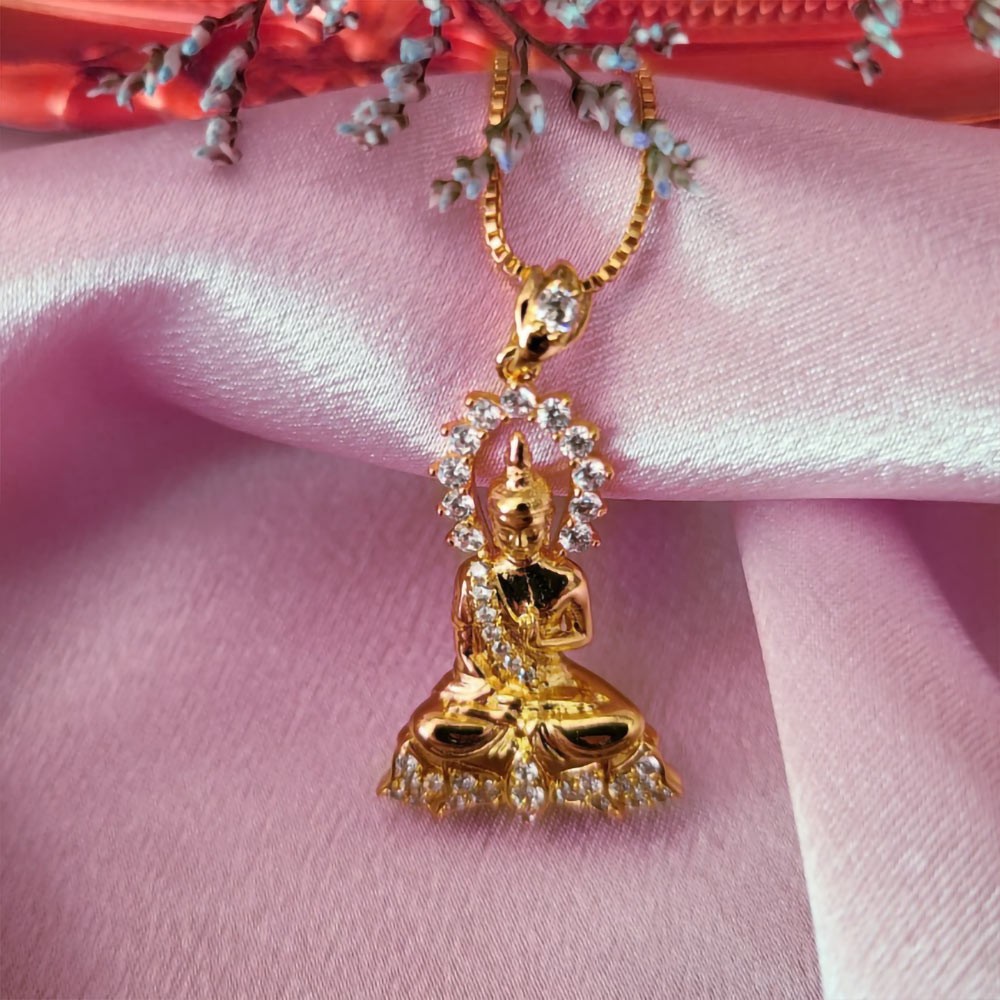 buddha diamond necklace
