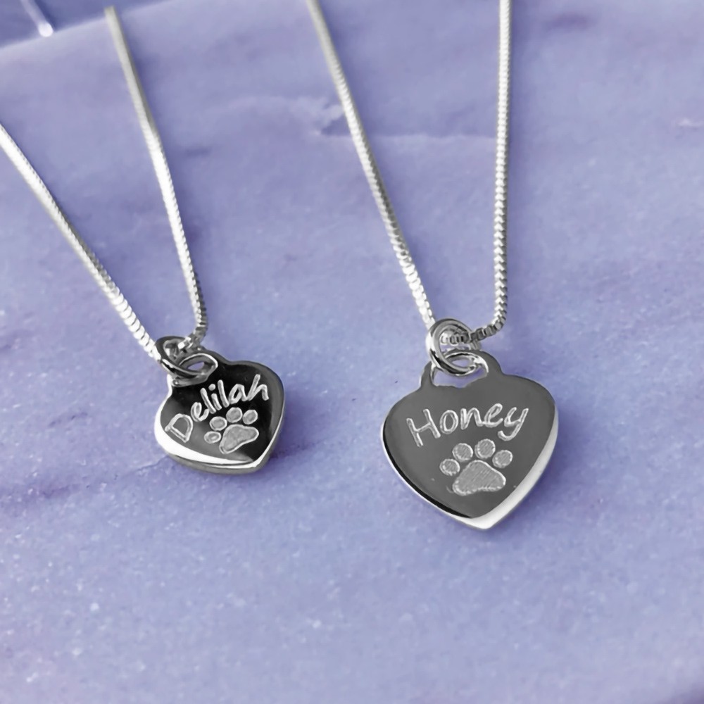 heart engraved charm
