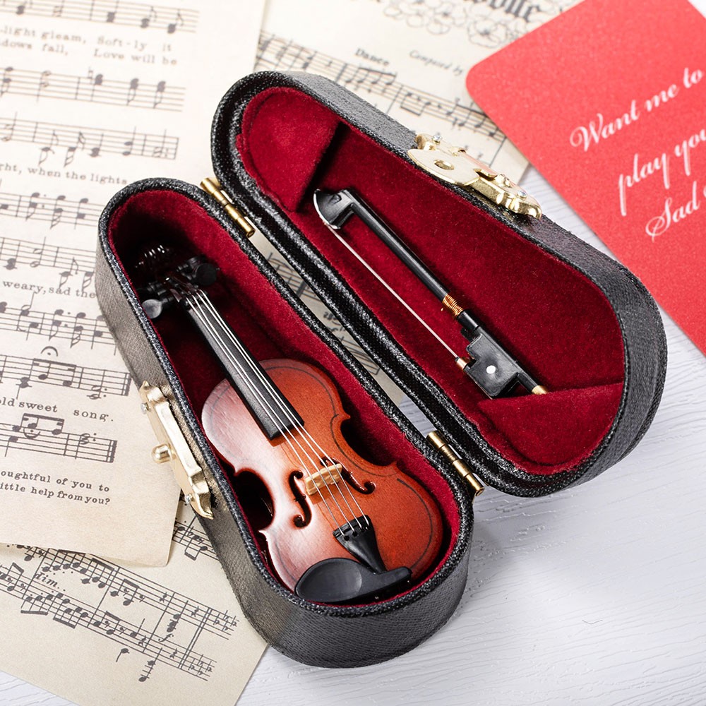 Die kleinste winzige Violine der Welt für Nörgler, die Musik spielt, Neuheit/nutzloses/Witz/Gag-Geschenke, coole Geschenke für Chefs, Mini-Dinge, die tatsächlich funktionieren